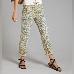 Pilcro by Anthropologie ‘The Wanderer’ Leopard Denim Size 29